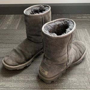 Grey Ugg Classic Short boots
